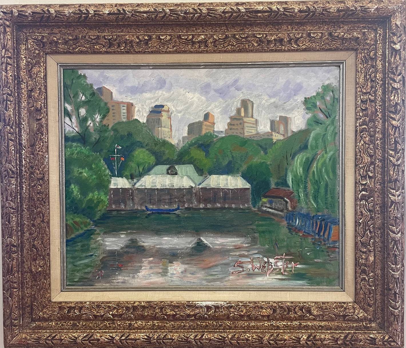 Central Park New York by American Artist Stokely Webster